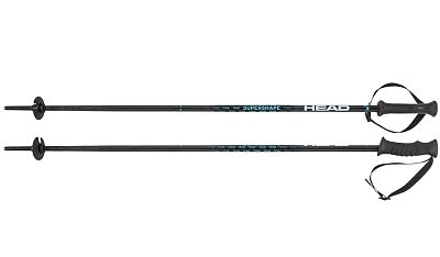 Превью  Палки горнолыжные HEAD Supershape Team Black/White/Speed Blue (381965)